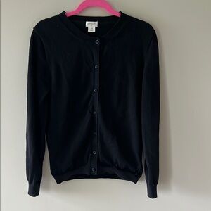Crewcuts Girls Black Cardigan, Size 12